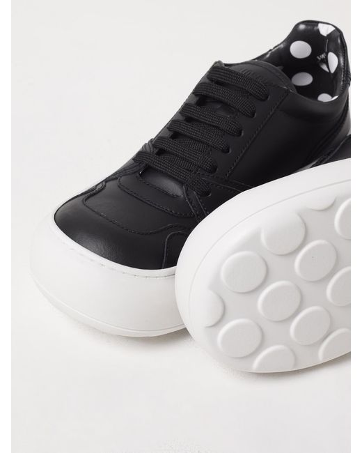 Moschino Couture Black Leather Sneakers for men