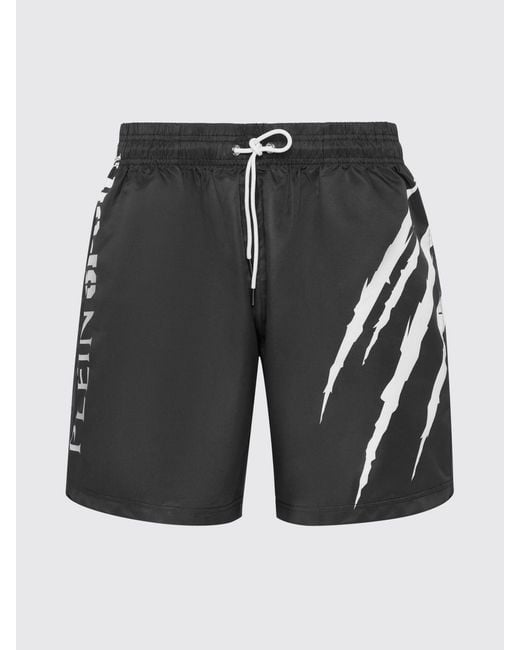 Philipp Plein Blue Stretch Technical Fabric Jogging Shorts for men