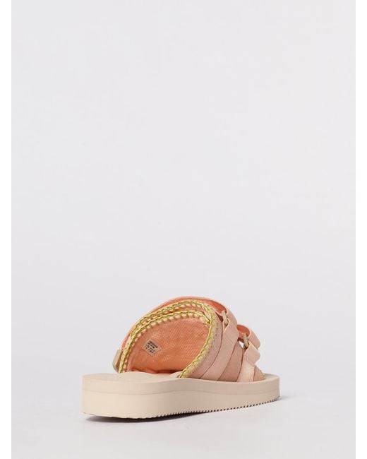 Suicoke Pink Forte Forte X Suede And Fabric Sandal