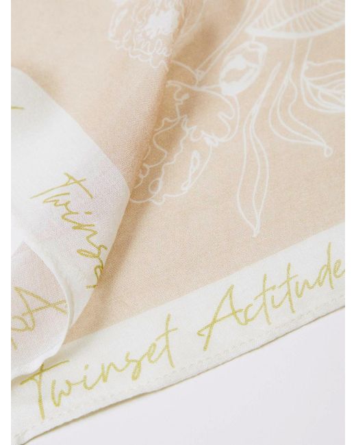 Bufanda Mujer Twinset Twinset de color Natural