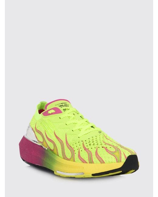 Philipp Plein Yellow Atomic Speed Crochet Knit Sneakers for men