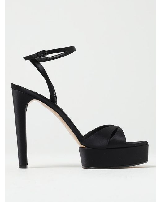 Casadei Black Heeled Sandals