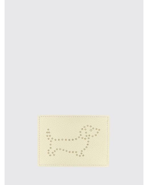 Thom Browne Natural Hector Grained Leather Card Holder