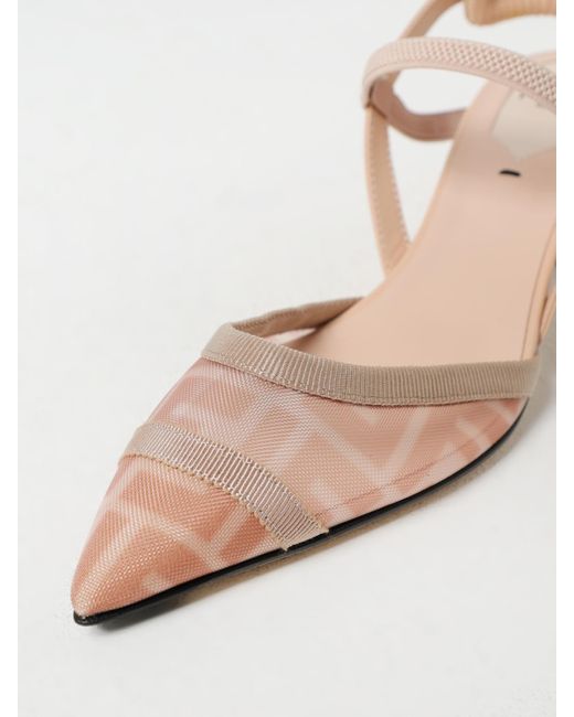 Zapatos De Tacón Mujer Fendi de color Natural