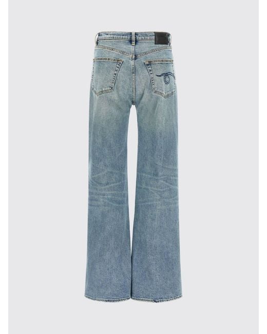 R13 Blue Denim Palazzo Jeans