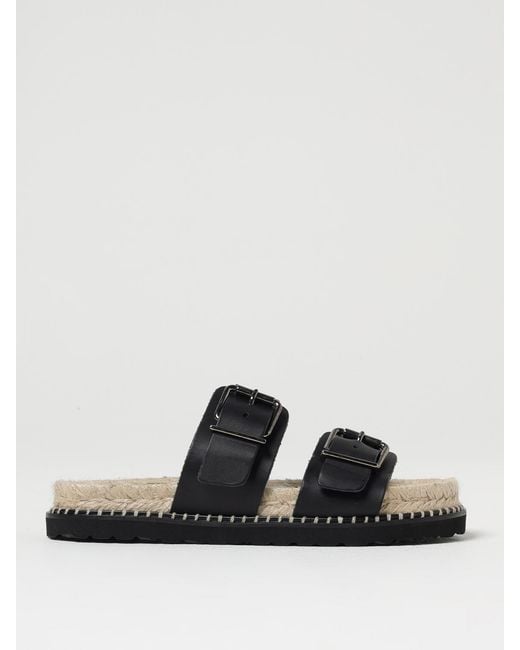 Castaner Black Comfortable And Stylish Espadrille Sandals With Buckle Detail For Casual Wear
