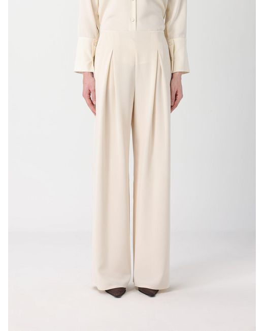 Max Mara Pure Natural Pure Stretch Silk Palazzo Trousers Max Mara
