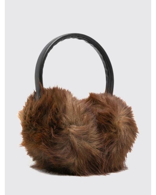 Apparis Brown Animal Print Faux Fur Earmuffs