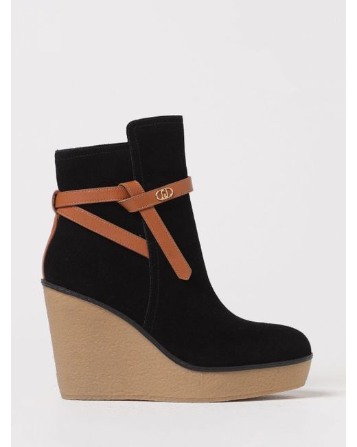 Liu Jo Black Flat Ankle Boot