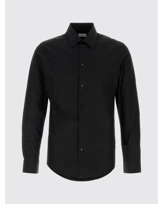 Burberry Black Basic Cotton Shirt for men