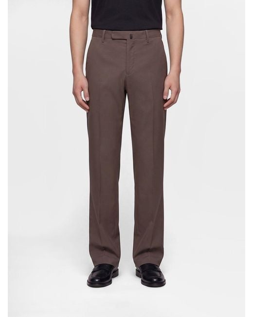 Incotex Brown Tailored Trousers for men