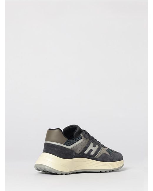 Hogan White Hyperlight Suede And Mesh Sneakers for men