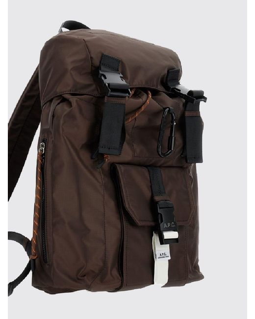 A.P.C. Black Trek Backpack for men