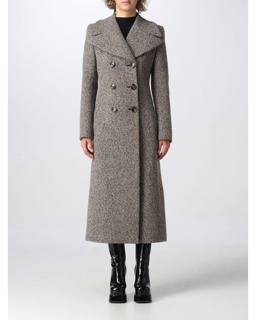 Sportmax Coat in Gray | Lyst