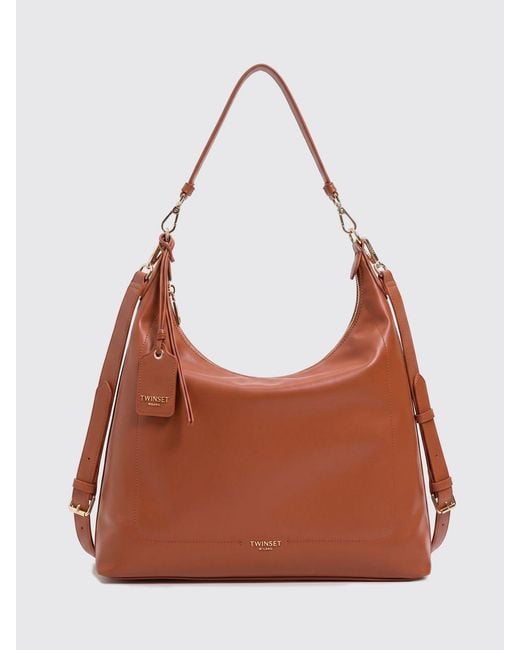 Twinset Brown Synthetic Bag