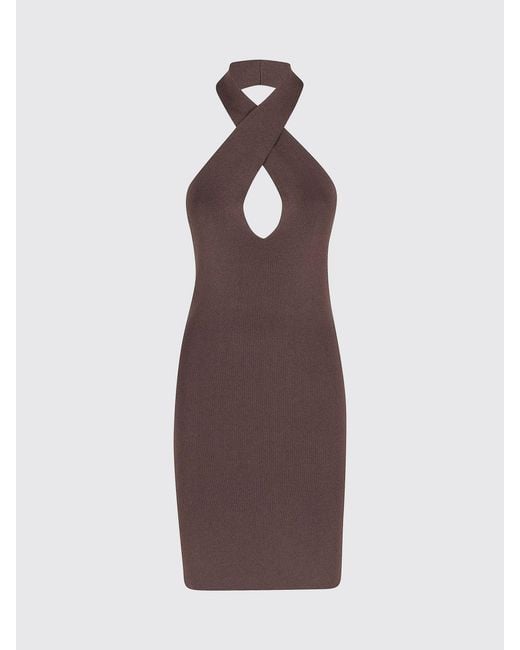 FEDERICA TOSI Brown Jersey Mini Dress