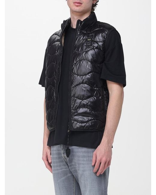 Blauer Black Padded Nylon Vest for men