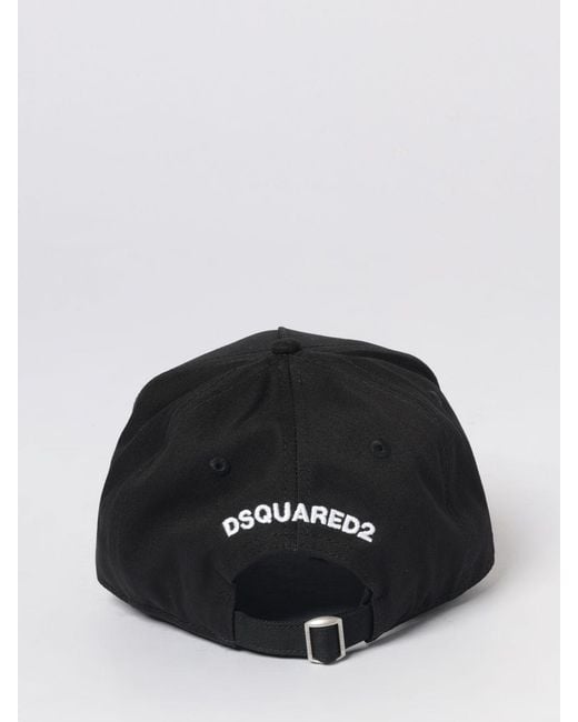 Gorra De Béisbol De Algodón Con Logo Icon DSquared² de hombre de color Black