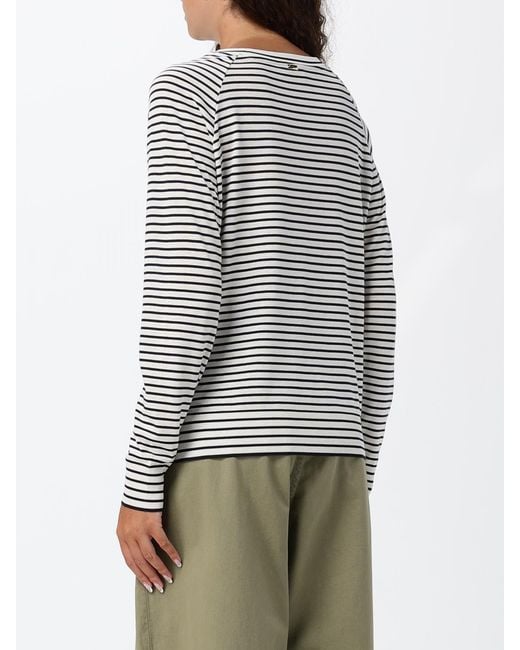 Herno Gray Long-Sleeved Lyocell Crewneck Jumper With Decorative Buttons