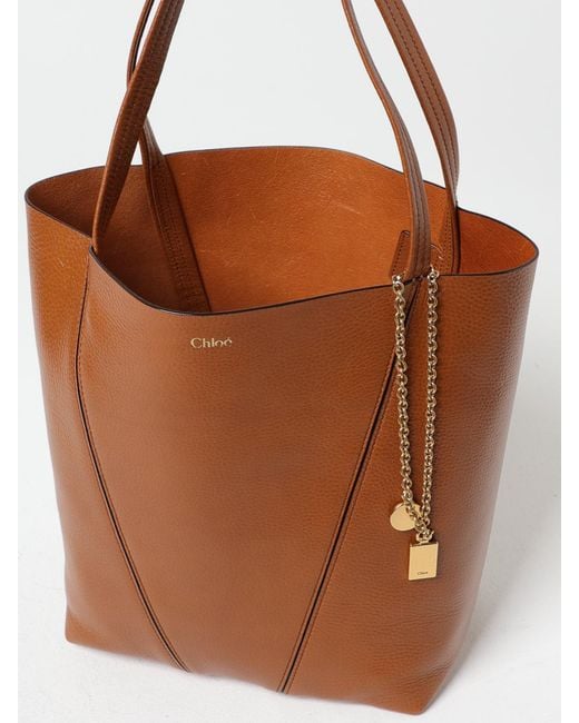 Chloé Brown ChloÉ Spin Grained Leather Bag