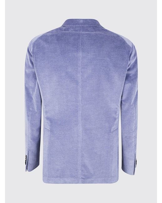 Tagliatore Blue Cashmere Blend Suit Jacket for men