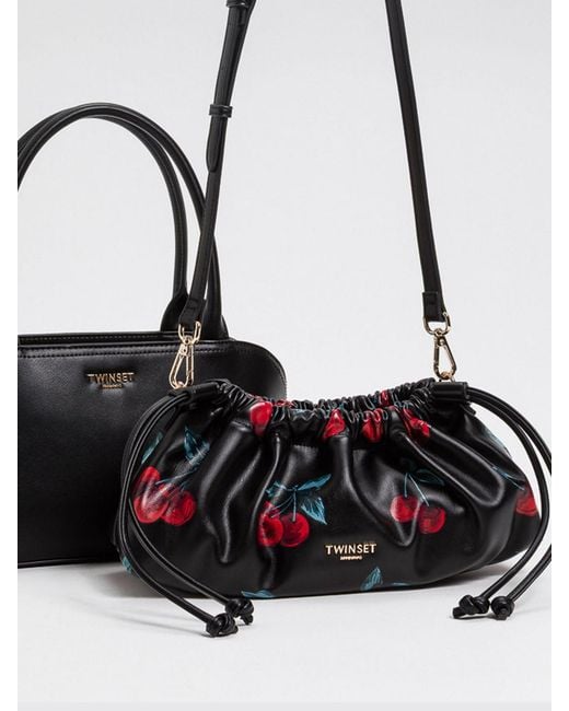 Twinset Black Faux Leather Bag