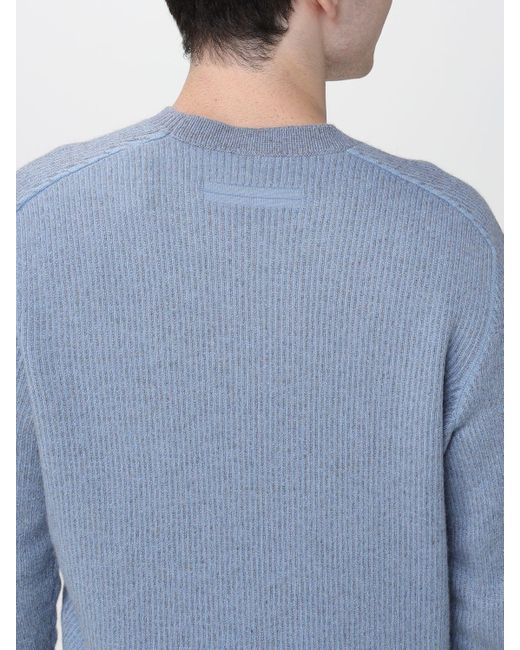 Zegna Blue Jumper for men