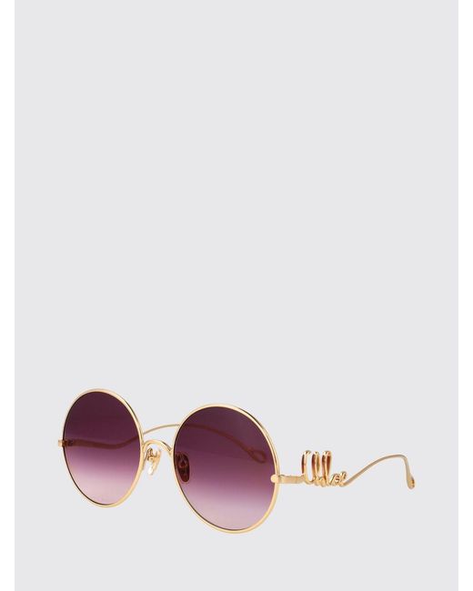 Chloé Purple ChloÉ Metal Panthos Sunglasses