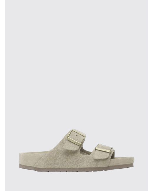 Birkenstock White Arizona Suede Sandal for men