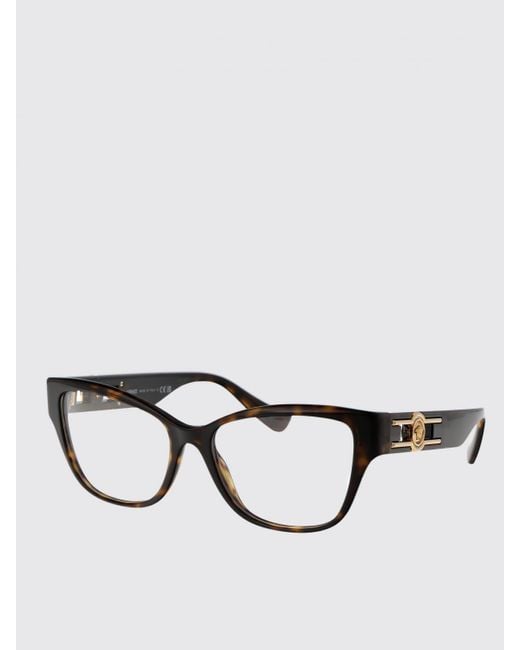 Lunettes De Vue Femme Versace en coloris Black