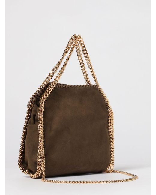 Stella McCartney Brown Falabella Synthetic Suede Mini Tote Bag