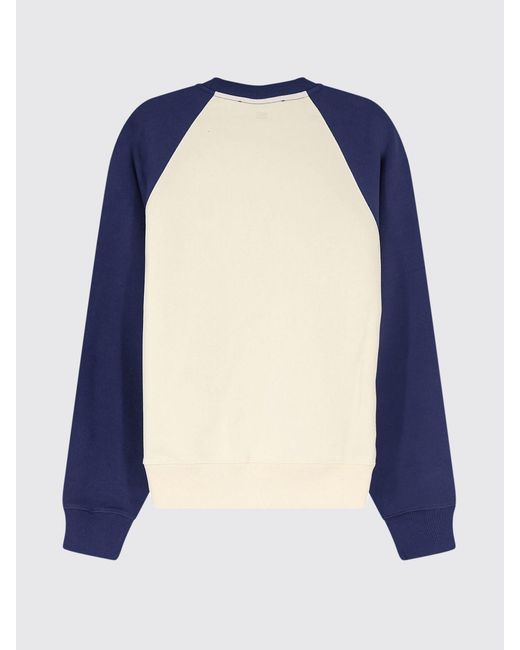 AMI Blue Cotton Crewneck Sweatshirt for men