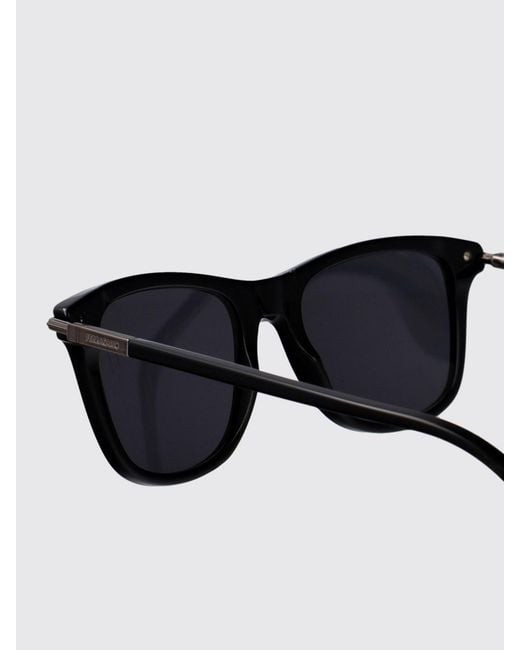 Ferragamo White Rectangular Frame Aviator Sunglasses for men