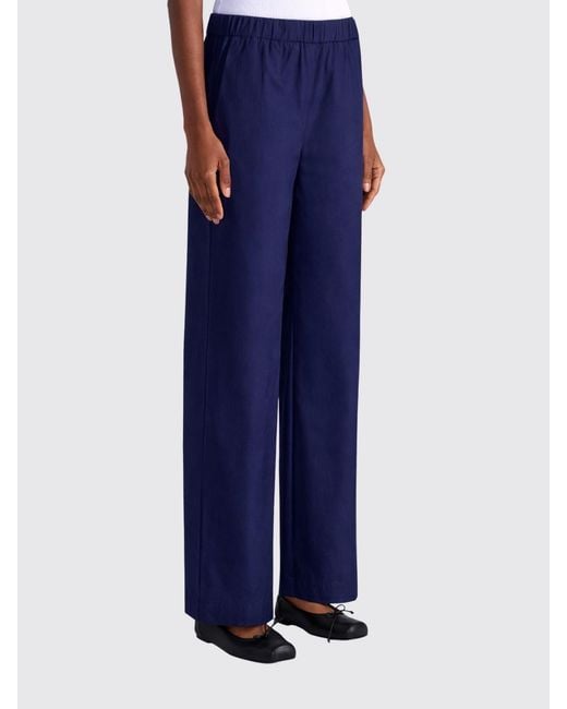 Liviana Conti Blue Julian Cotton Trousers
