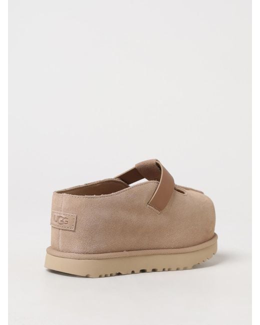 Ugg Natural Goldenstar Hi Suede Sabots