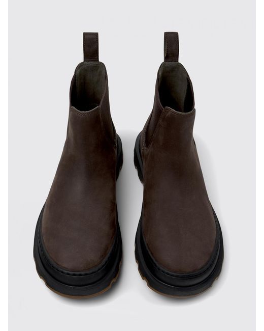 Camper Brown Brutus+ Nubuck Ankle Boot