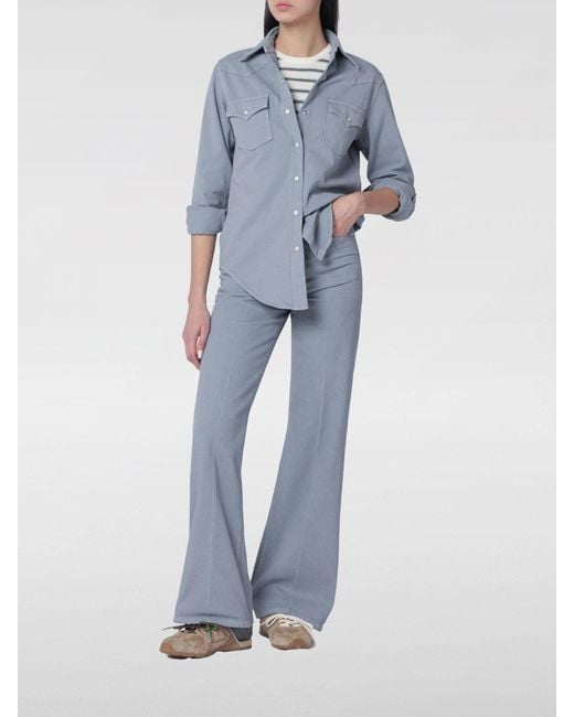 A.P.C. Blue Organic Cotton Shirt