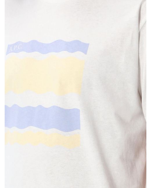 Camiseta Hombre A.P.C. de hombre de color White