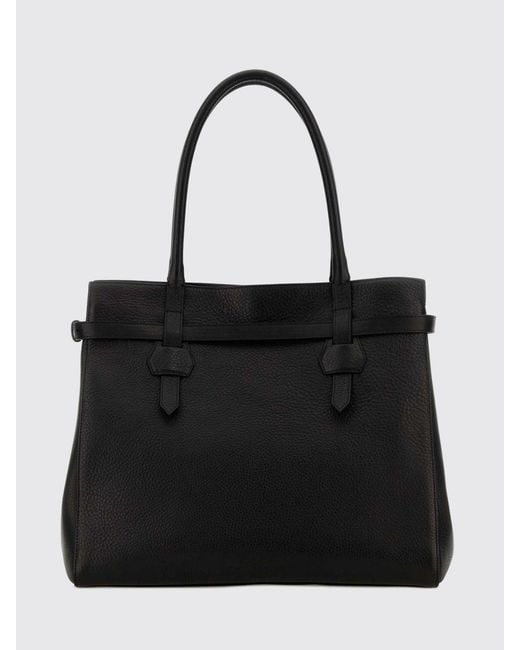 DSquared² Black Grained Calfskin Tote Bag