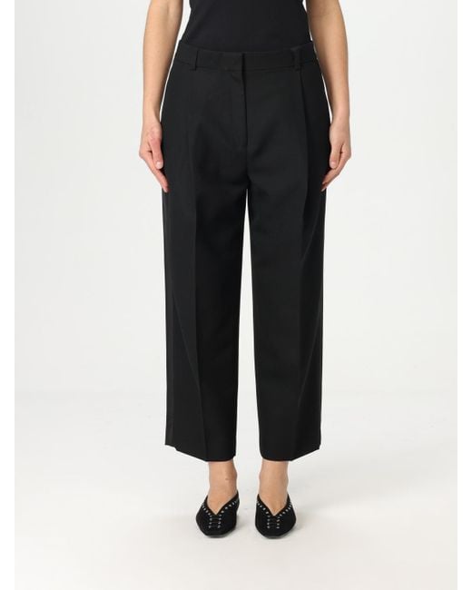 Totême Black Wide Leg Trousers