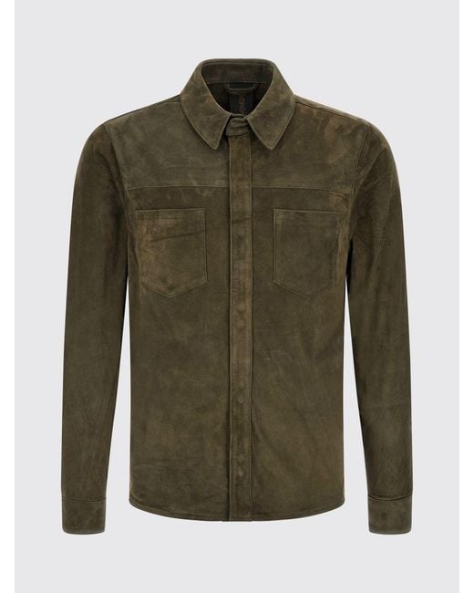 Giorgio Brato Green Suede Shirt for men
