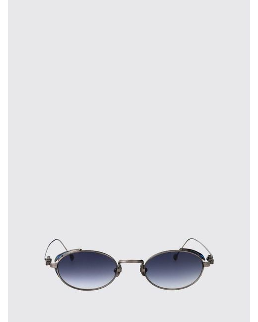 Matsuda White Oval Frame Sunglasses for men