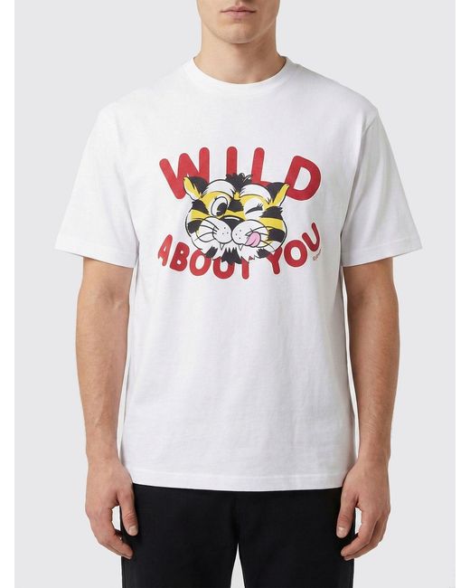 KENZO Gray Printed Cotton T-Shirt for men
