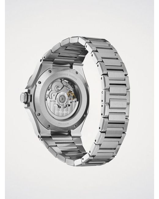 D1 Milano Gray Skeleton Watch 41.5 Mm for men