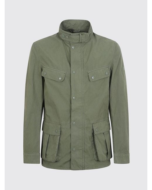Barbour Green Cotton Parka for men