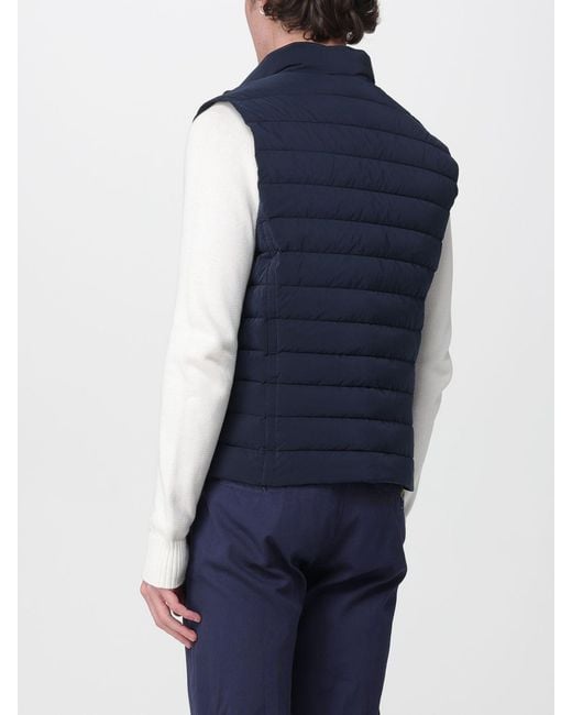 Moorer Blue Calaf-Os Padded And Quilted Down Jacket for men