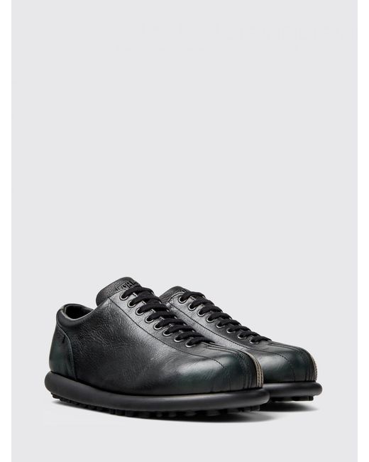 Camper Black Twins Vegetable-Tanned Leather Sneakers for men