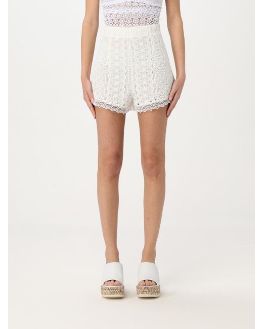 Pantalòn Cortos Mujer Ibiza Charo Ruiz de color White