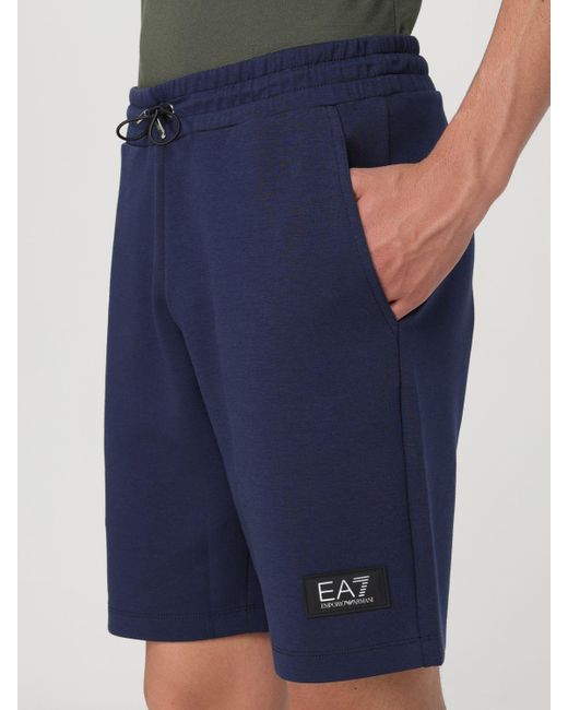 Pantalones cortos EA7 de hombre de color Blue