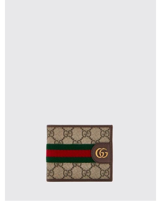 Gucci Brown Ophidia Gg Supreme Fabric Wallet for men
